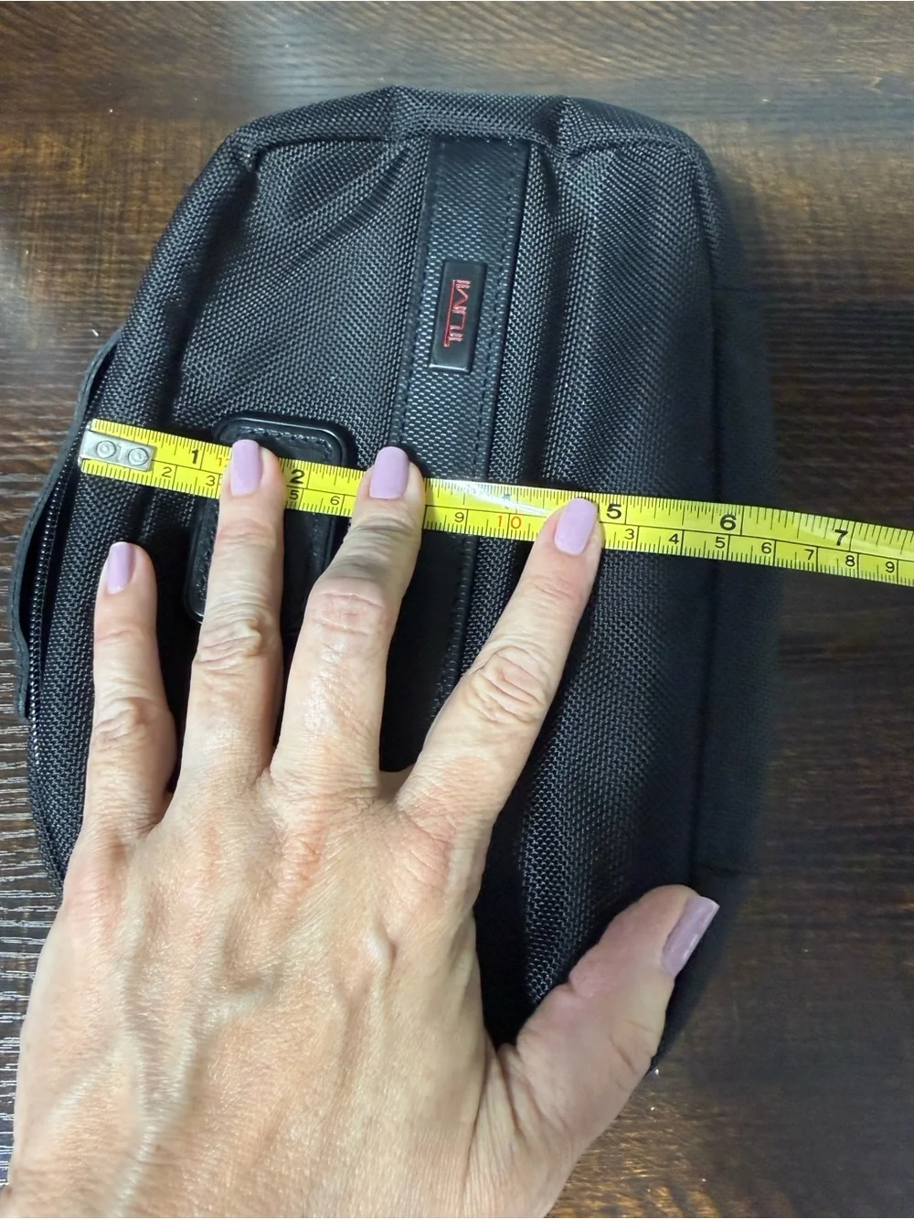 Tumi Alpha 2 Black Nylon & Leather Trim Toiletry Kit